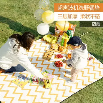 Коврик для пикника Revos, утолщенный влагостойкий коврик, портативный пляжный коврик для кемпинга, весенний коврик для пикника, оборудование JM Space Panda
