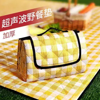Коврик для пикника Revos, влагостойкий коврик для кемпинга, утолщенный пляжный коврик, водонепроницаемый и устойчивый к песку напольный коврик, ткань для пикника, подушка для сиденья LL8