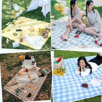 Коврик для пикника Revos, влагостойкий коврик, утолщенный коврик для пикника на открытом воздухе, портативная ткань для пикника, Интернет-знаменитости, in2*1,5 м, красный
