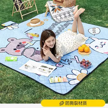 Коврик для пикника Revos, влагостойкий коврик, утолщенный напольный коврик для улицы, портативный коврик для кемпинга, пикника, весенней прогулки, складная подушка для утренней комнаты LL8