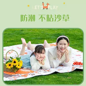 Коврик для пикника Revos, влагостойкий коврик, утолщенный складной портативный коврик для кемпинга на открытом воздухе, газонный коврик, подушка для пикника, весенней прогулки, LL8, белка 2