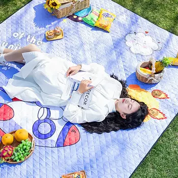 Коврик для пикника Revos, влагостойкий коврик, утолщенный уличный коврик, ткань для кемпинга и пикника, портативная подушка для прогулок на лужайке, весенняя подушка для пикника JM6, желтый