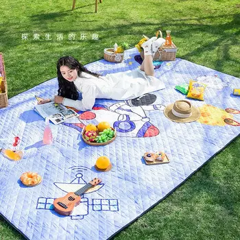 Коврик для пикника Revos, влагостойкий коврик, утолщенный уличный коврик, ткань для кемпинга и пикника, портативная подушка для прогулок на лужайке, весенняя подушка для пикника JM6, красный