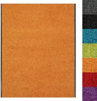 Коврик для сбора грязи Use&Wash Orange 107 Ширина разреза: 200 см, длина: 150 см Floordirekt, оранжевый