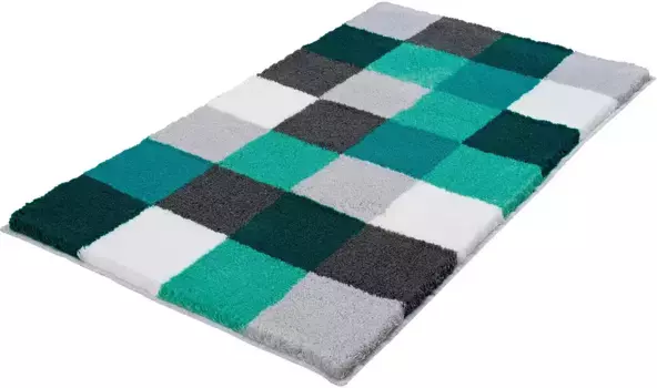 Коврик для туалета Kleine Wolke Caro с нескользящим покрытием, 85х150 см, цвет petrol