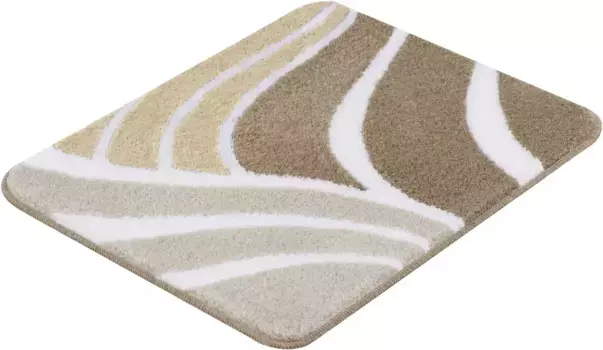 Коврик для туалета Kleine Wolke Пламя с нескользящим покрытием 55х55 см, серо-коричневый