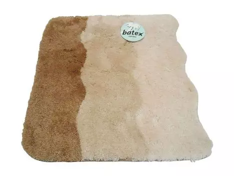 Коврик для унитаза Batex, коврик для унитаза, коврик для ванной, ковер для ванной, 60 х 60 см, качели карамель, коричневый