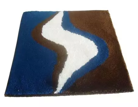 Коврик для унитаза Sanwood Коврик для унитаза Коврик для ванной Коврик для ванной комнаты 60х60см Linda коричнево-синий, коричневый