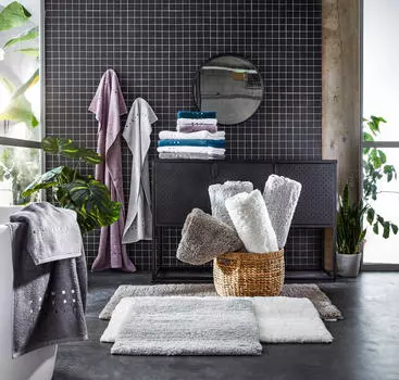 Коврик для ванной Ambiente, серебряный