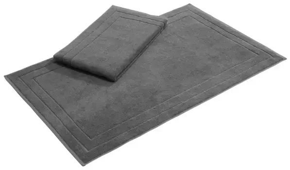 Коврик для ванной Andas "Kimi", высота 6 мм, двусторонний, комплект из 2 шт квадрат (60х60 см), цвет anthrazit