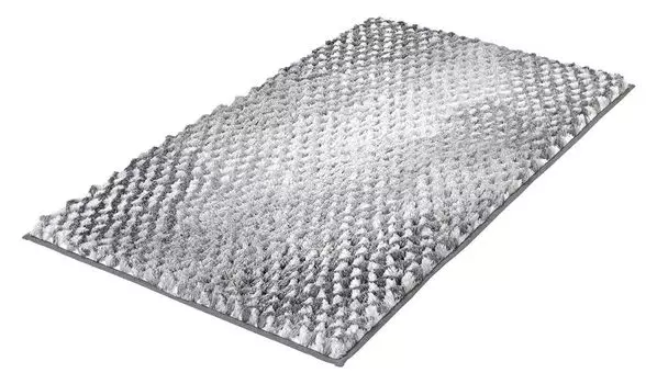 Коврик для ванной - антрацит - кремовый - полиэстер - 70 x 120 см Kleine Wolke, серый