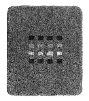 Коврик для ванной - антрацит - полиакрил - 50 х 60 см Kleine Wolke, серый