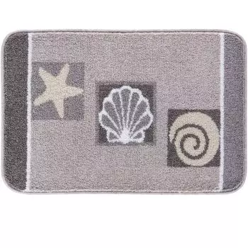 Коврик для ванной Basic Aquatica - коврик для ванной премиум-класса, цвет: серо-коричневый, размер: 65 x 115 см GRUND, черный