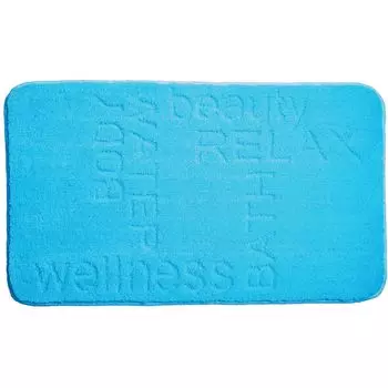 Коврик для ванной Basic Feeling - коврик для ванной премиум-класса, цвет: бирюзовый, размер: 70 х 120 см GRUND, синий