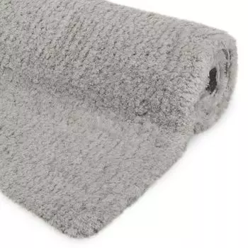 Коврик для ванной Beautissu нескользящий мохнатый коврик BeauMare FL, светло-серый