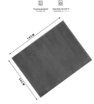 Коврик для ванной Betzshop, серый