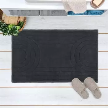 Коврик для ванной Bluenity Diamond Circle - Антрацит - 50x80 см