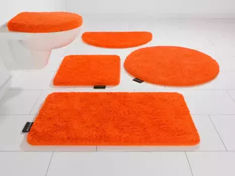 Коврик для ванной Bruno Banani "Lana" 3 шт. Подвесной туалетный гарнитур, цвет orange