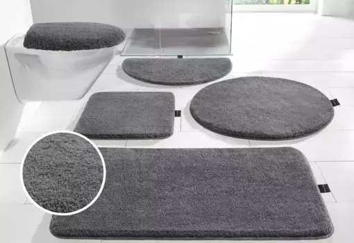 Коврик для ванной Bruno Banani "Lana" 3 шт. Подвесной туалетный гарнитур, цвет rubber