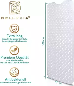 Коврик для ванной Delluxia, прозрачный