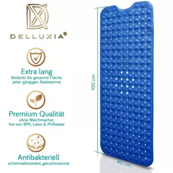 Коврик для ванной Delluxia, синий