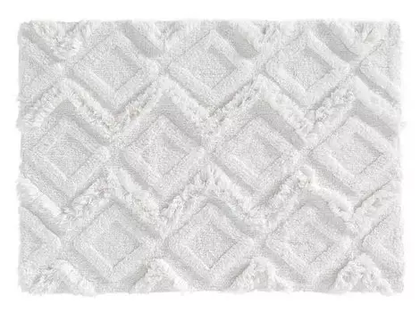 Коврик для ванной Douceur d'intrieur Boho IKATIS, Baumwolle, 80x1x50 см, белый