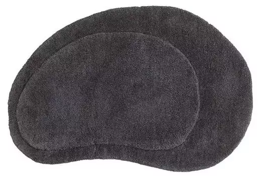 Коврик для ванной ebuy24 Sten, 50x1x75 см, темно-серый