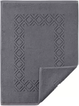 Коврик для ванной Egeria "Денвер", высота 8 мм, подходит для пола с подогревом, можно использовать с обеих сторон прямоугольный (60х110 см), цвет anthrazit