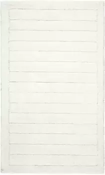 Коврик для ванной Egeria "Line", высота 10 мм, с противоскользящим покрытием, подходит для пола с подогревом прямоугольный (70х120 см), цвет creme