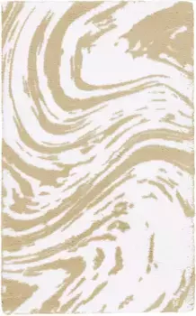 Коврик для ванной Egeria "Мрамор", высота 10 мм, нескользящее покрытие, подходит для пола с подогревом прямоугольный (70х120 см), цвет creme