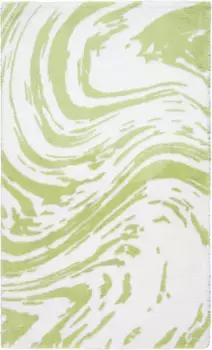 Коврик для ванной Egeria "Мрамор", высота 10 мм, нескользящее покрытие, подходит для пола с подогревом прямоугольный (60х100 см), зеленый