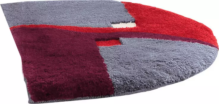 Коврик для ванной Erwin Mller Duschvorlage halbrund Athen, красный