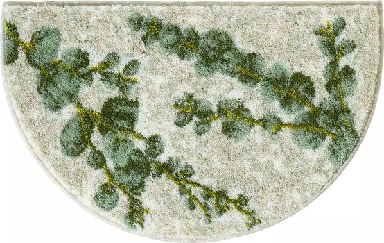 Коврик для ванной Erwin Mller Duschvorlage halbrund Eukalyptus, зеленый