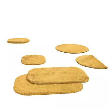 Коврик для ванной Erwin Mller Duschvorlage halbrund Kefalonia, желтый