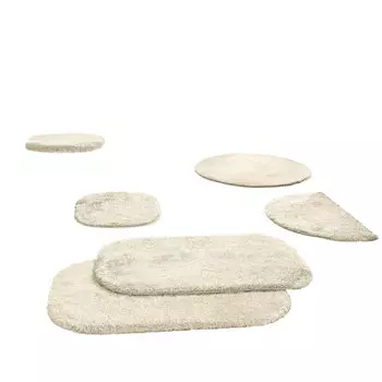 Коврик для ванной Erwin Mller Duschvorlage halbrund Kefalonia, кремовый