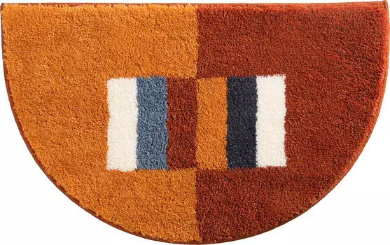 Коврик для ванной Erwin Mller Duschvorlage halbrund Korfu, цвет terra