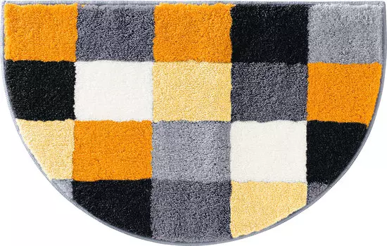 Коврик для ванной Erwin Mller Duschvorlage halbrund Kreta, желтый