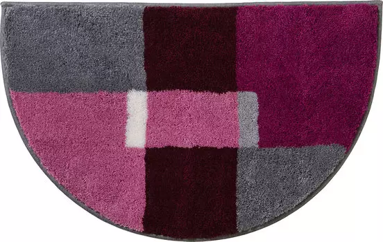Коврик для ванной Erwin Mller Duschvorlage halbrund Zagori, фиолетовый