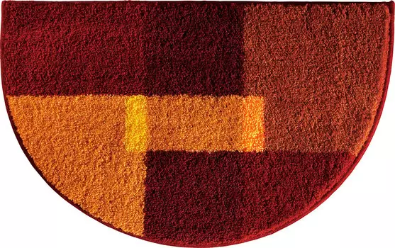 Коврик для ванной Erwin Mller Duschvorlage halbrund Zagori, цвет terra