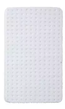 Коврик для ванной etrea из микрофибры Lizz с эффектом high-low - мягкий и пушистый коврик для ванной комнаты - нескользящий и сертифицирован kotex 100 - размер: ковер 60x100 см, белый Etrea Himmlische Qualitt