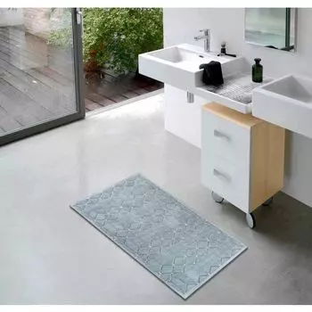 Коврик для ванной etrea - Коврик для ванной из 100% хлопка Франкфуртский синий, 50x80 см Etrea Himmlische Qualitt