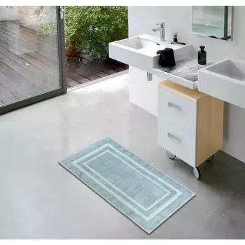 Коврик для ванной etrea - Коврик для ванной из 100% хлопка, длинный, синий, 50x80 см Etrea Himmlische Qualitt