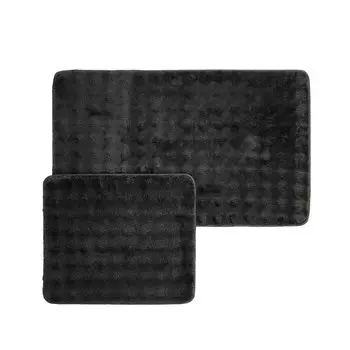 Коврик для ванной Evidea Soft Artos, 2 предмета - антрацит - 60x100 см + 50x60 см