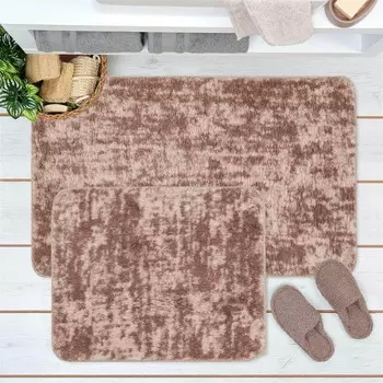 Коврик для ванной Evidea Soft Wellsoft - Бежевый - 60x100 см + 50x60 см