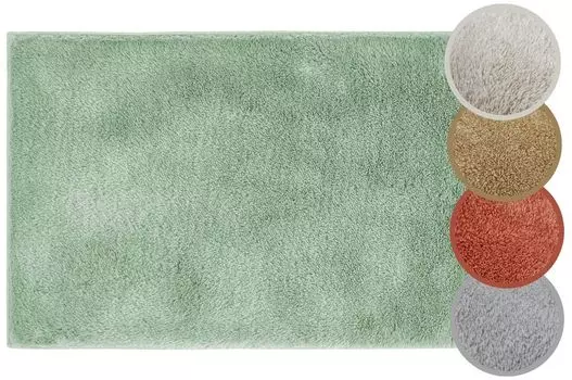 Коврик для ванной Florida, нескользящий, 60 x 100 см, коврик для ванной, ковер для ванной комнаты, мягкий и пушистый, моющийся коврик для душа для ванной комнаты Andiamo, зеленый