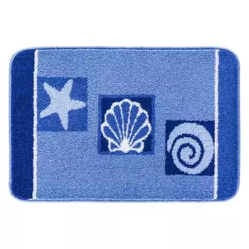 Коврик для ванной Grund Aquatica, 2x90 см, синий