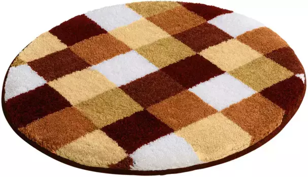 Коврик для ванной Grund Мозаика с нескользящим покрытием 90х160 см, цвет terra