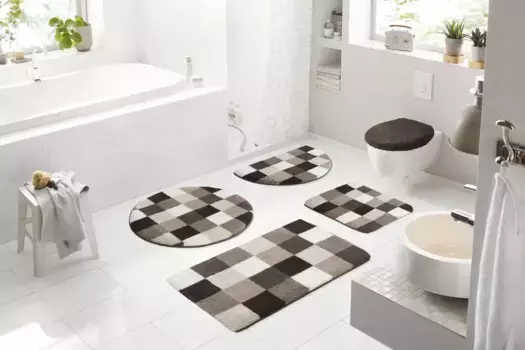 Коврик для ванной Grund Мозаика с нескользящим покрытием 70х110 см, цвет natur