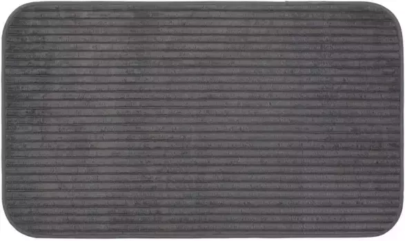 Коврик для ванной Gzze "Берлин" с противоскользящим покрытием 70х120 см, цвет anthrazit