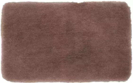 Коврик для ванной Gzze "DELUXE", с противоскользящим покрытием, подходит для пола с подогревом, с очень высоким ворсом прямоугольный (70х120 см), цвет sand